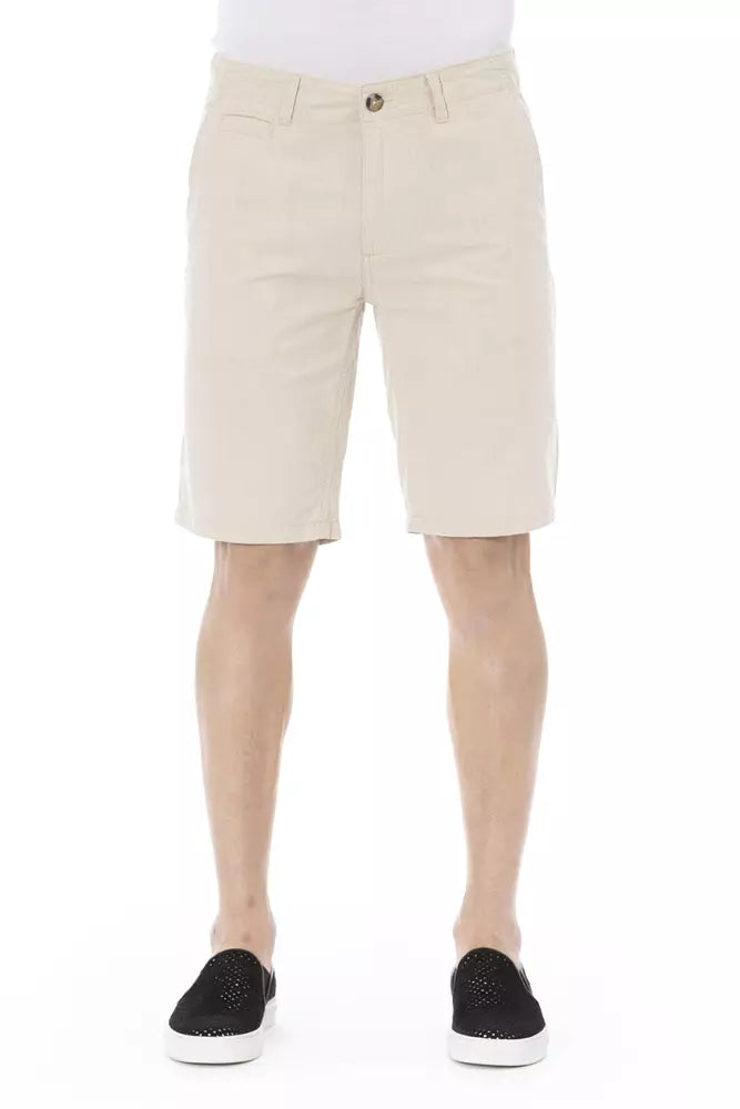 Baldinini Trend Beige Baumwolle Männer kurz