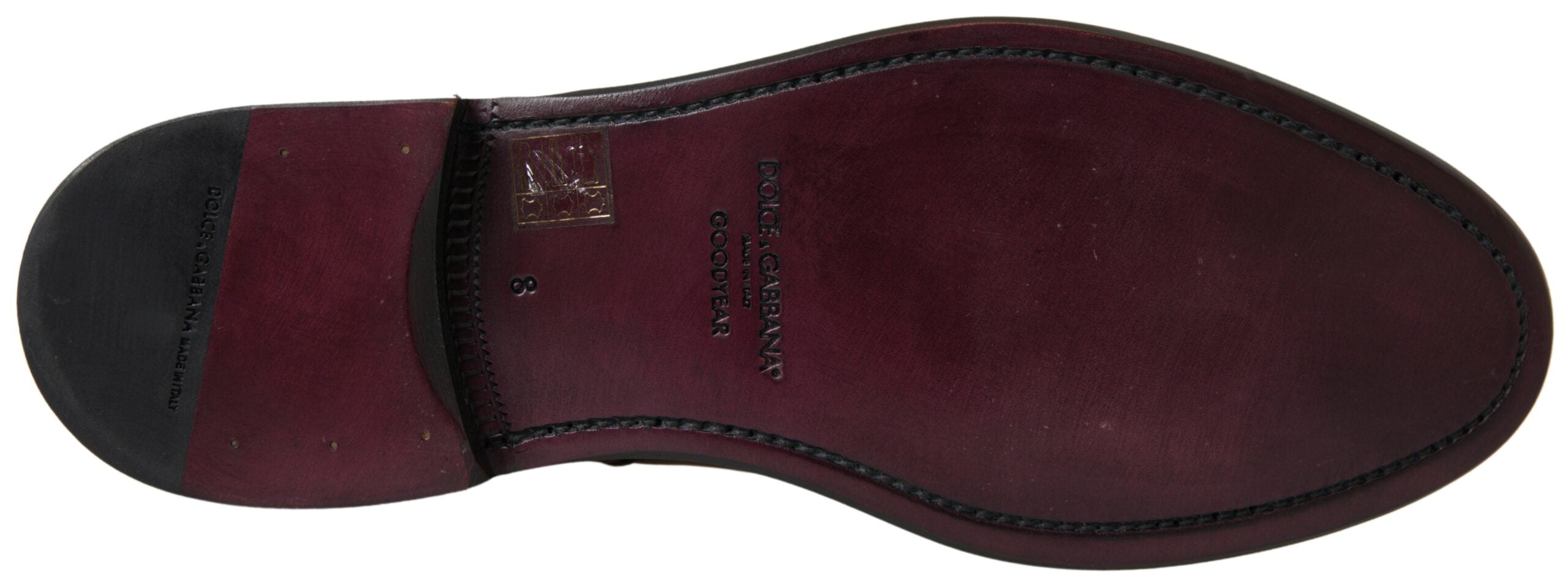 Dolce & Gabbana Braun Leder Chelsea Herren Stiefel Schuhe