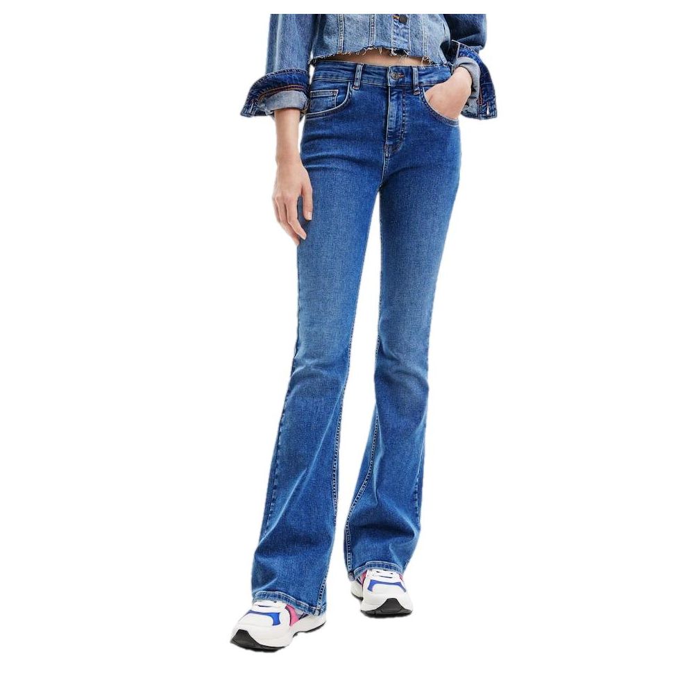Desigual Blaue Baumwolljeans & Hose