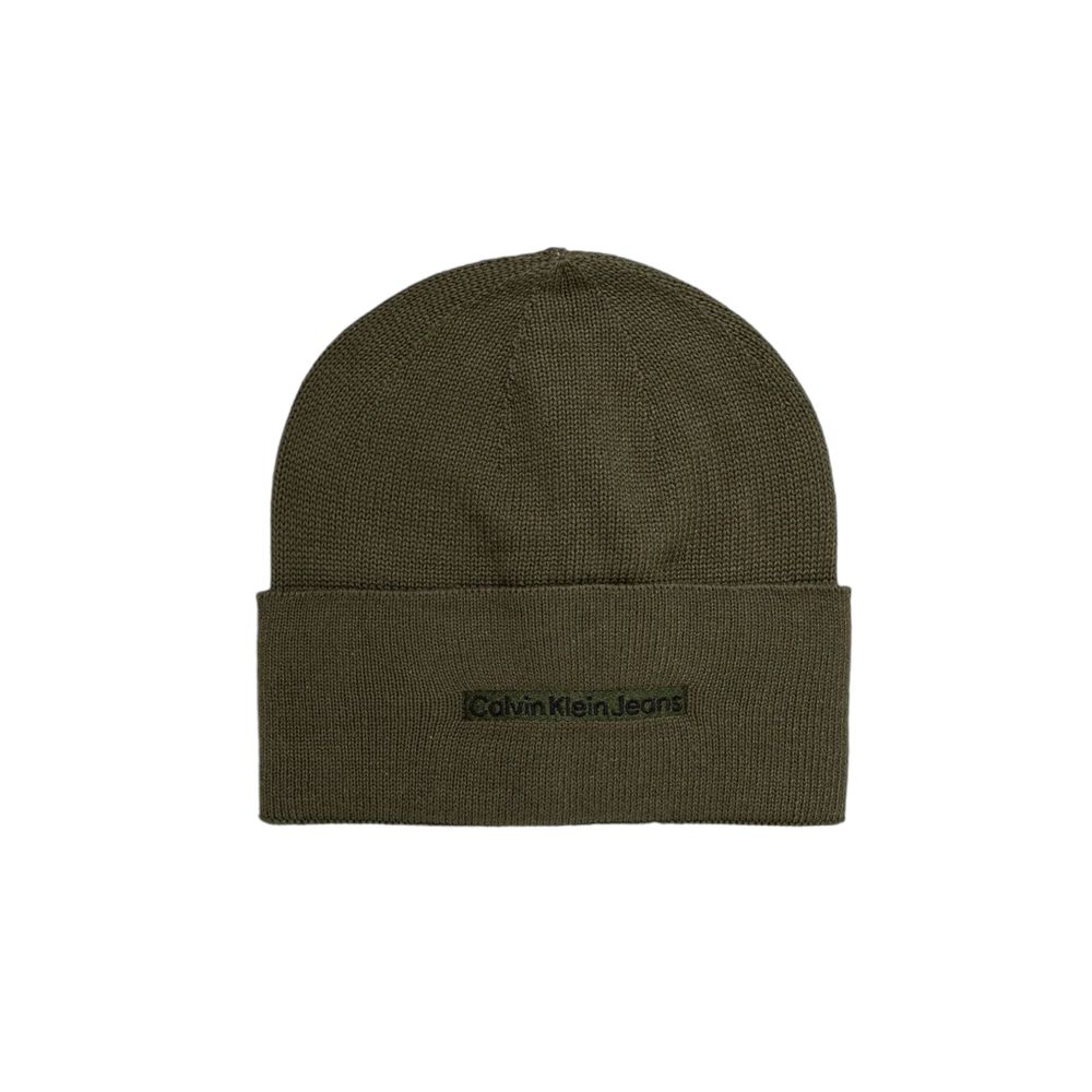 Calvin Klein Jeans Grüne Baumwollkappen Baseballmütze