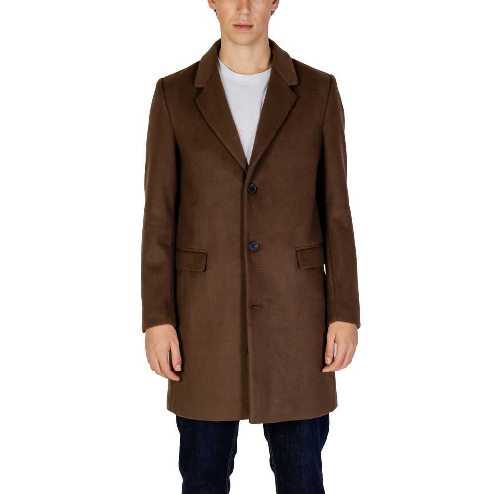 Antony Morato Brauner Polyester-Mantel