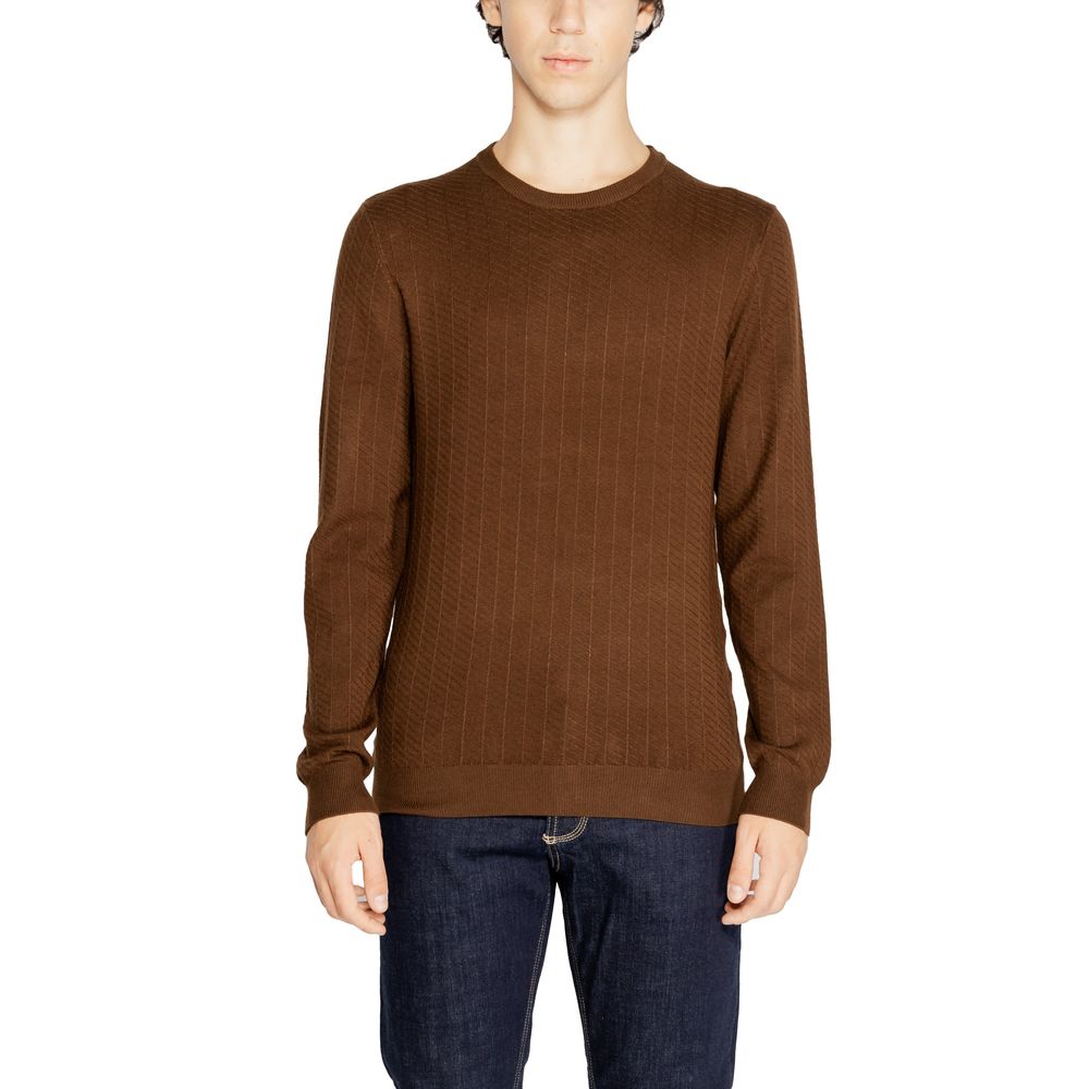 Antony Morato Brauner Viskose-Pullover