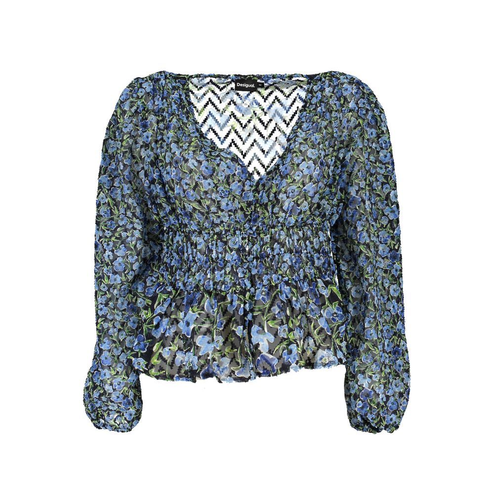 Desigual Blauer Polyester-Pullover