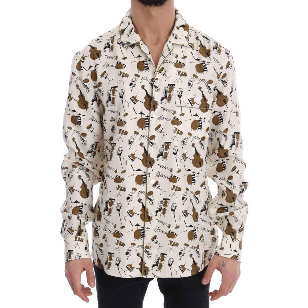 Dolce & Gabbana Multicolor Seidenhemd