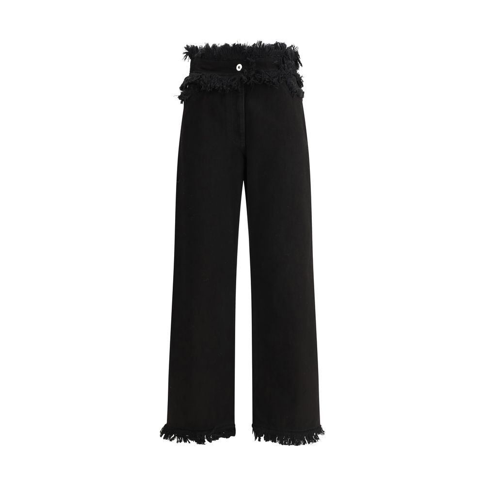 Ferragamo Ausgefranste Kanten Jeans