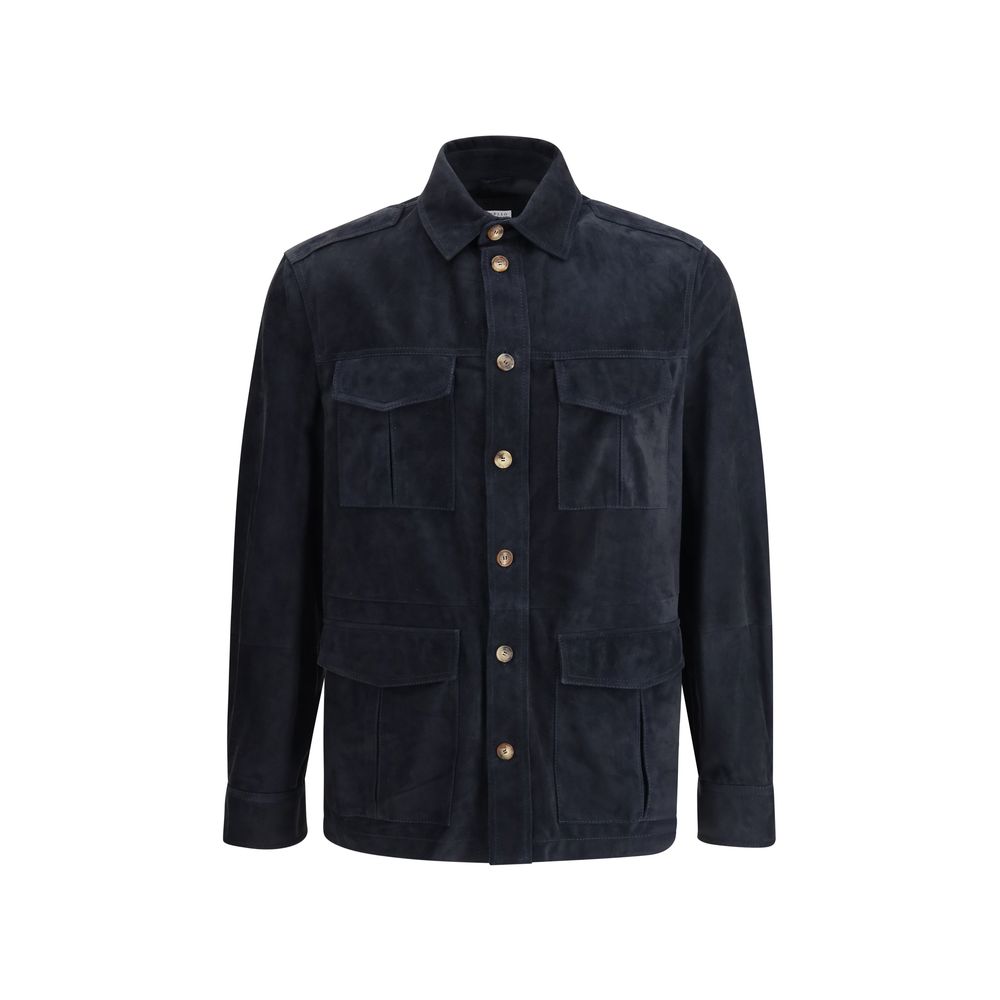 Brunello Cucinelli Wildlederhemd Jacke