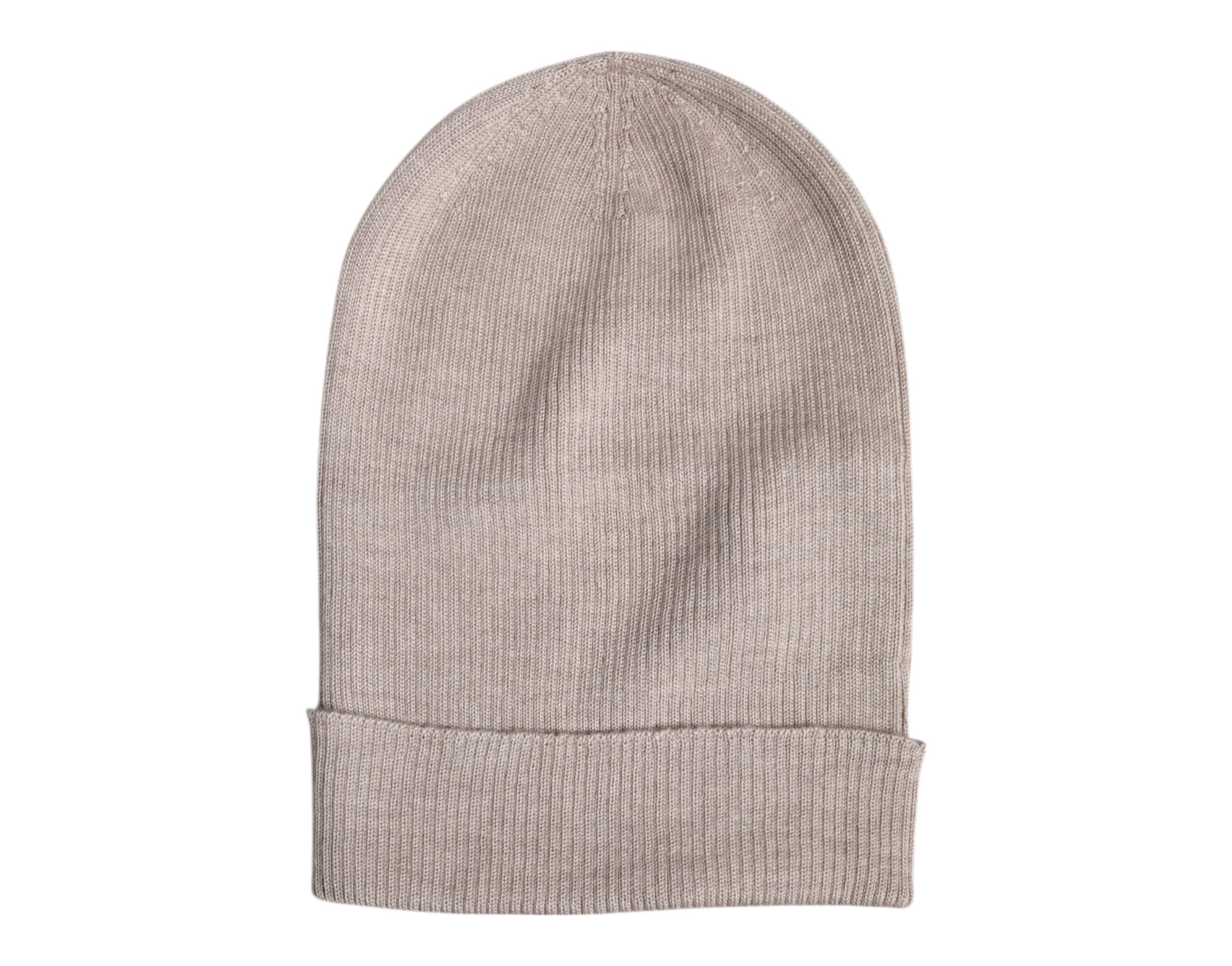 Dolce & Gabbana Beige Kaschmir Strickmütze Wintermütze
