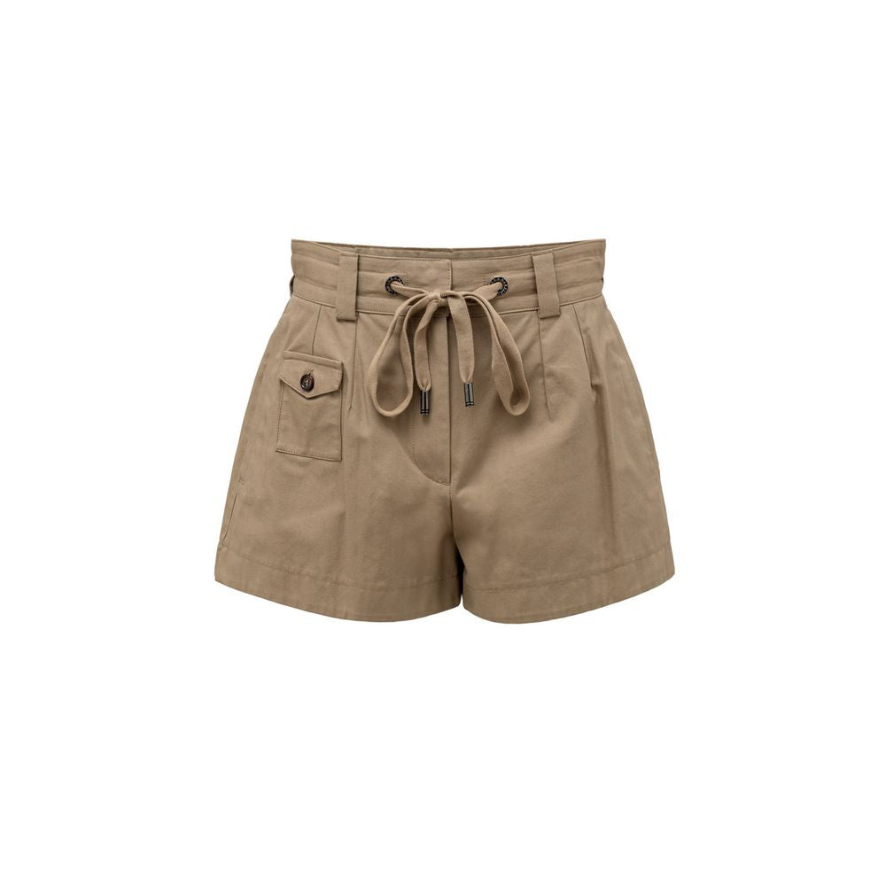 Dolce & Gabbana Beigefarbene Baumwoll-Bermudas