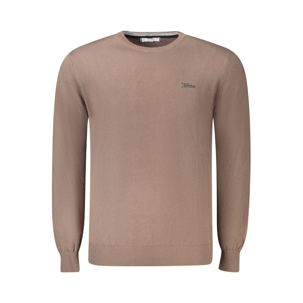 Guess Jeans Brauner Baumwollpullover für Männer