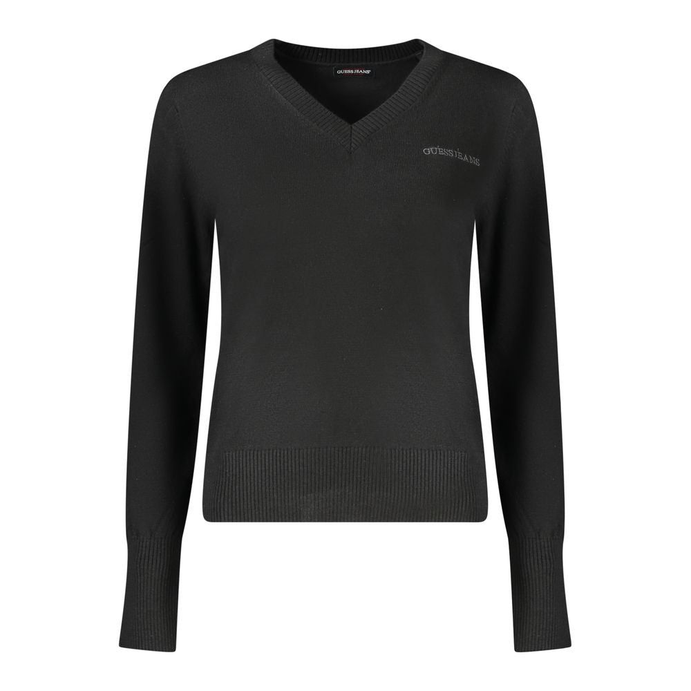 Guess Jeans Schwarzer Polyester Damen Pullover