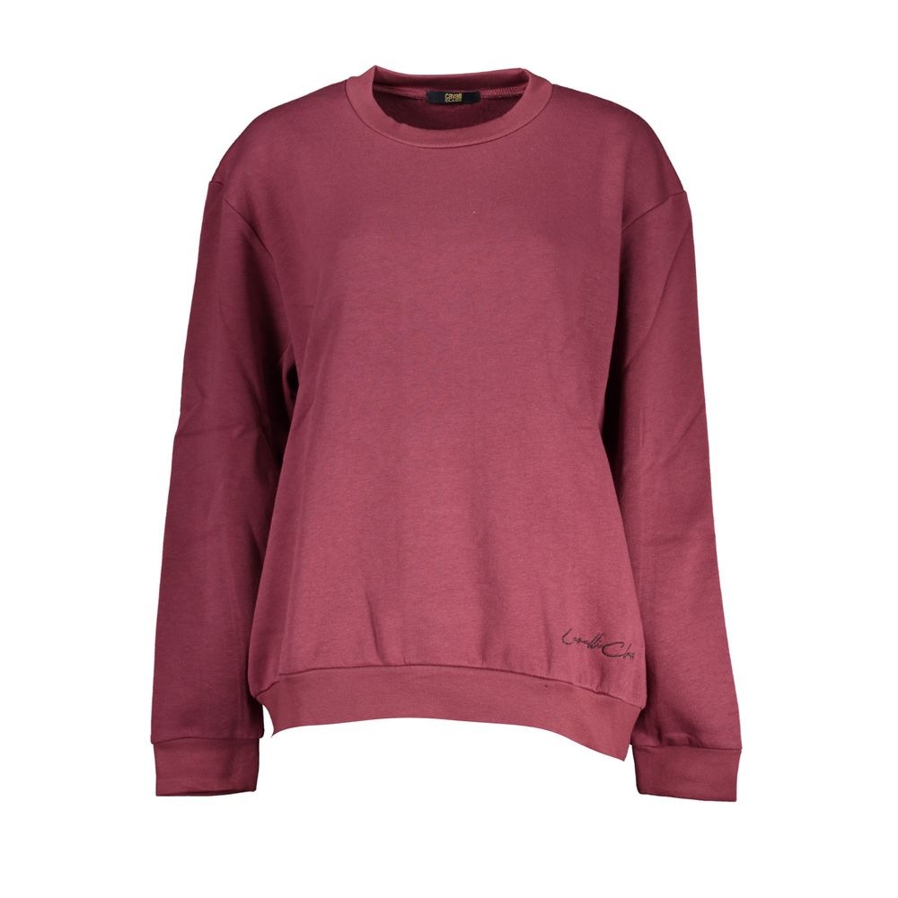 Cavalli Class Elegantes Sweatshirt mit Rundhalsausschnitt aus Fleece