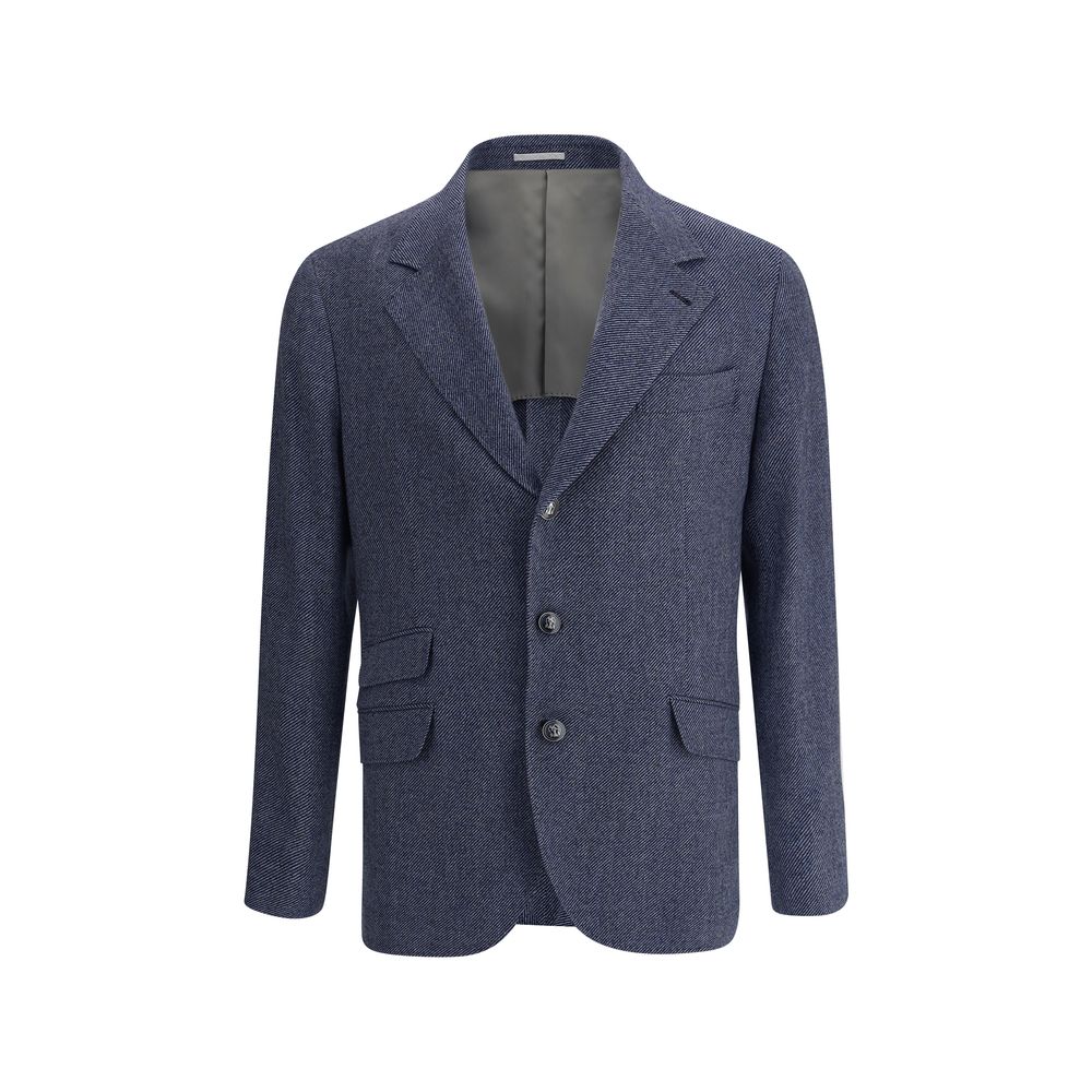 Brunello Cucinelli Blazer-Jacke aus Wolle