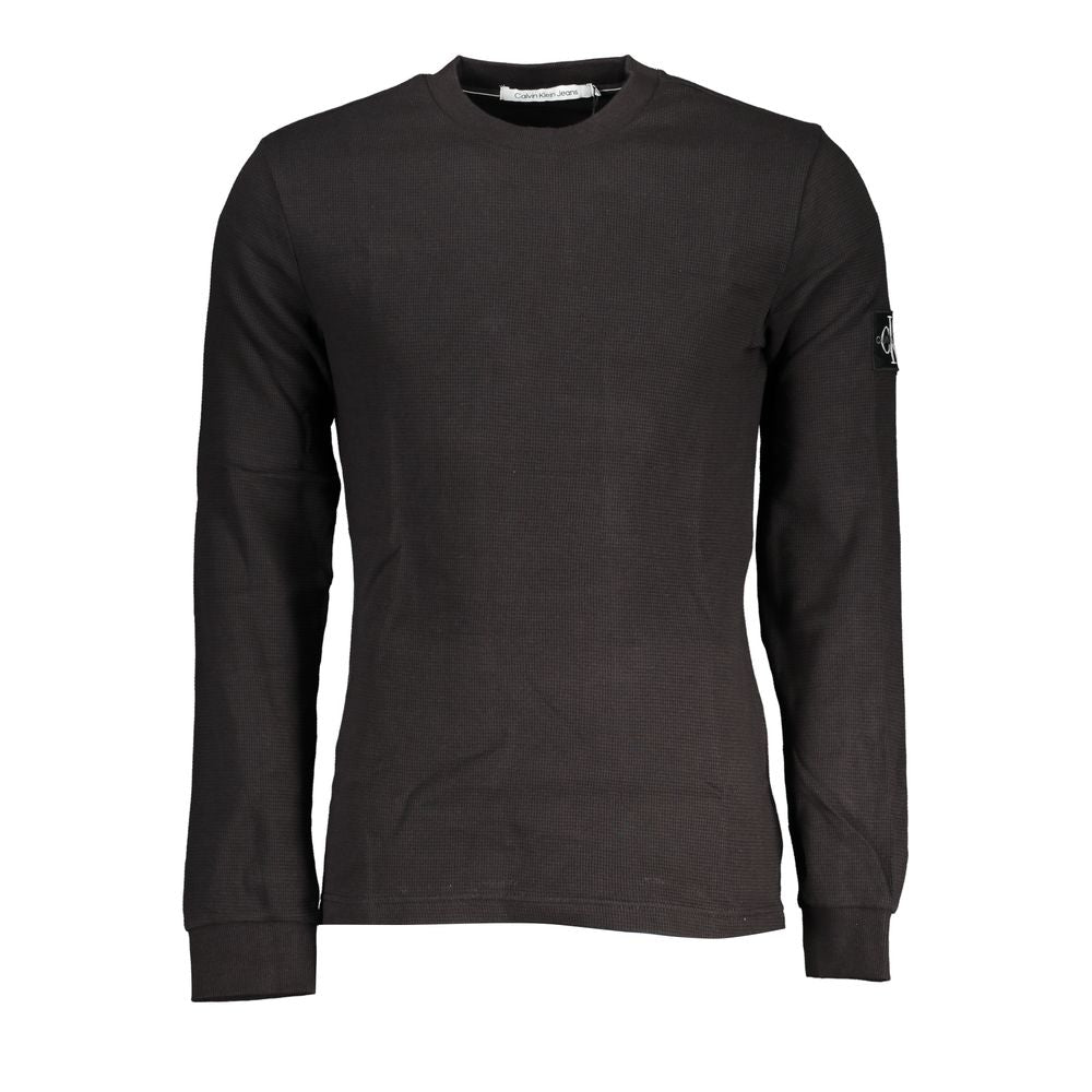 Calvin Klein Schwarzer Baumwollpullover für Männer