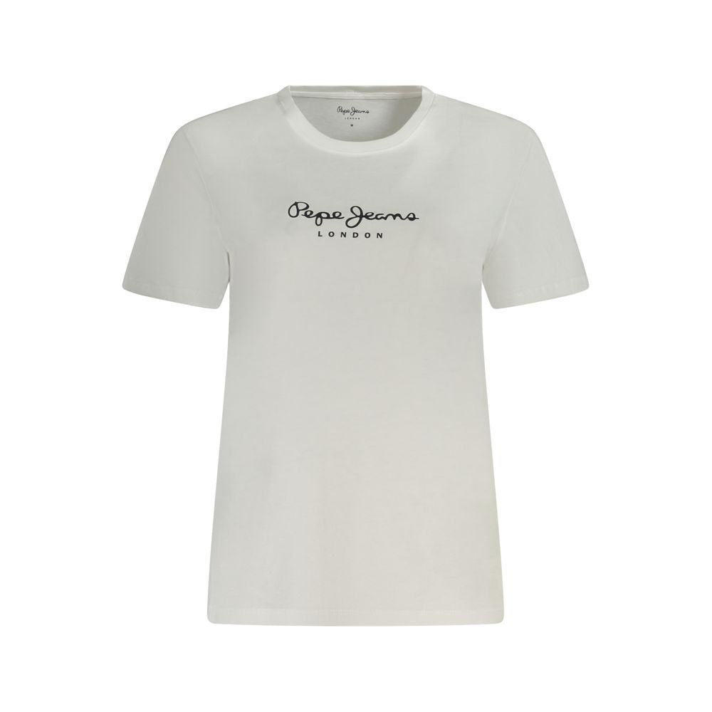 Pepe Jeans Weiße Baumwoll-Oberteile & T-Shirt