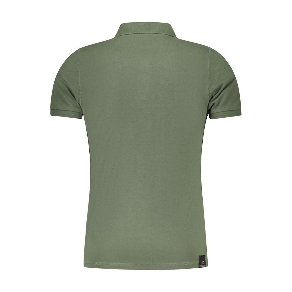 Accademia Militare Grünes Baumwoll-Poloshirt