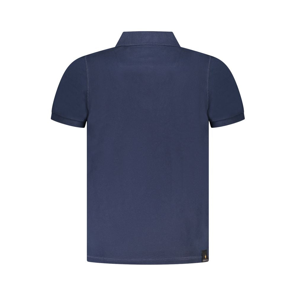 Accademia Militare Blaues Baumwoll-Poloshirt