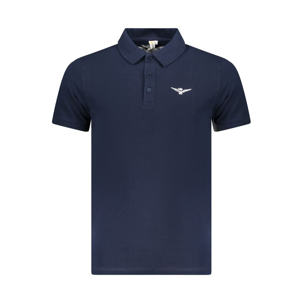 Accademia Militare Blaues Baumwoll-Poloshirt