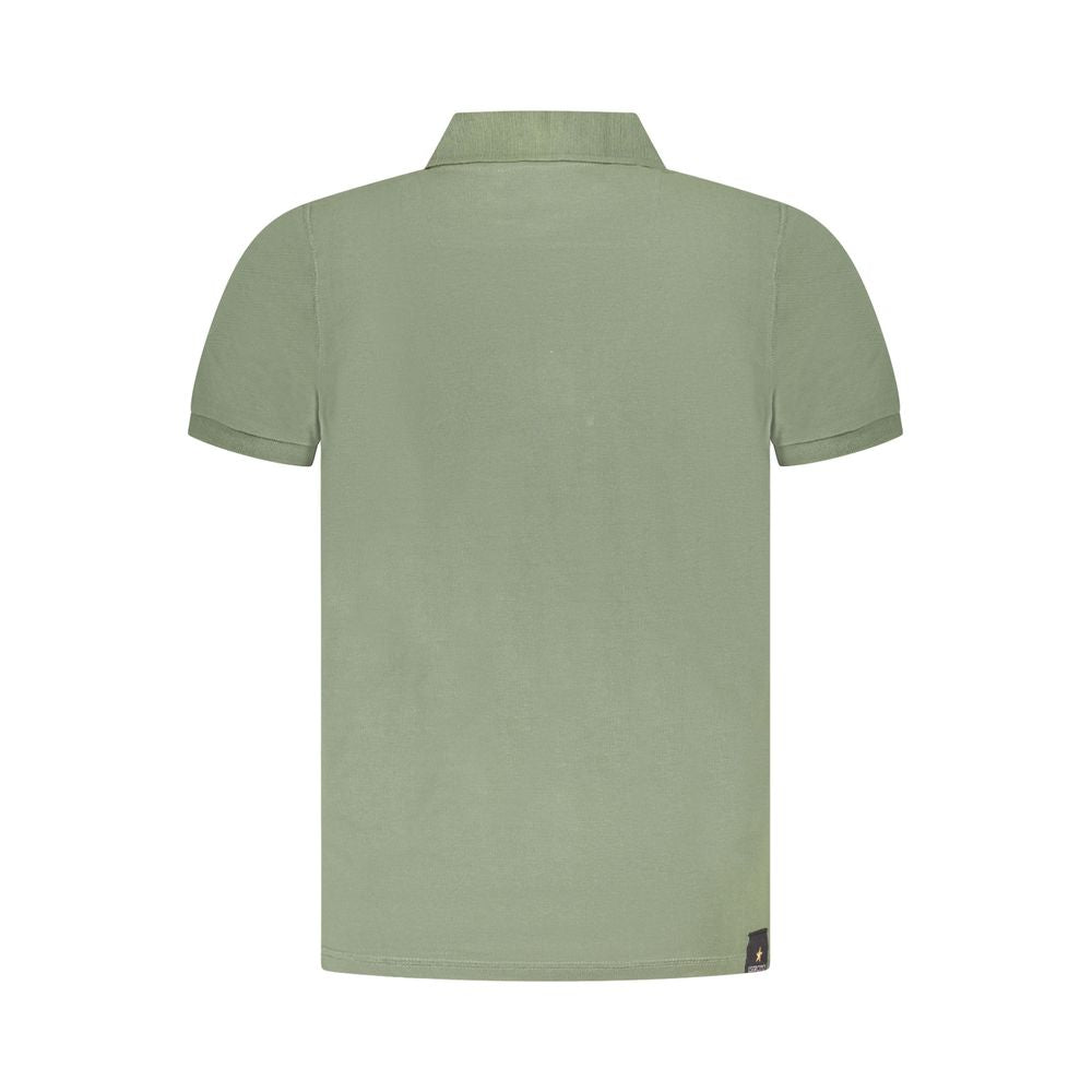 Accademia Militare Grünes Baumwoll-Poloshirt