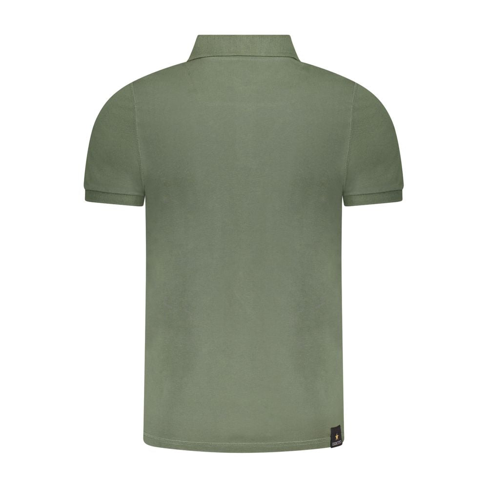 Accademia Militare Grünes Baumwoll-Poloshirt