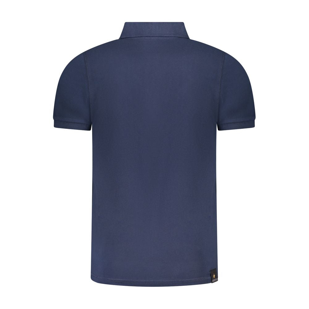 Accademia Militare Blaues Baumwoll-Poloshirt