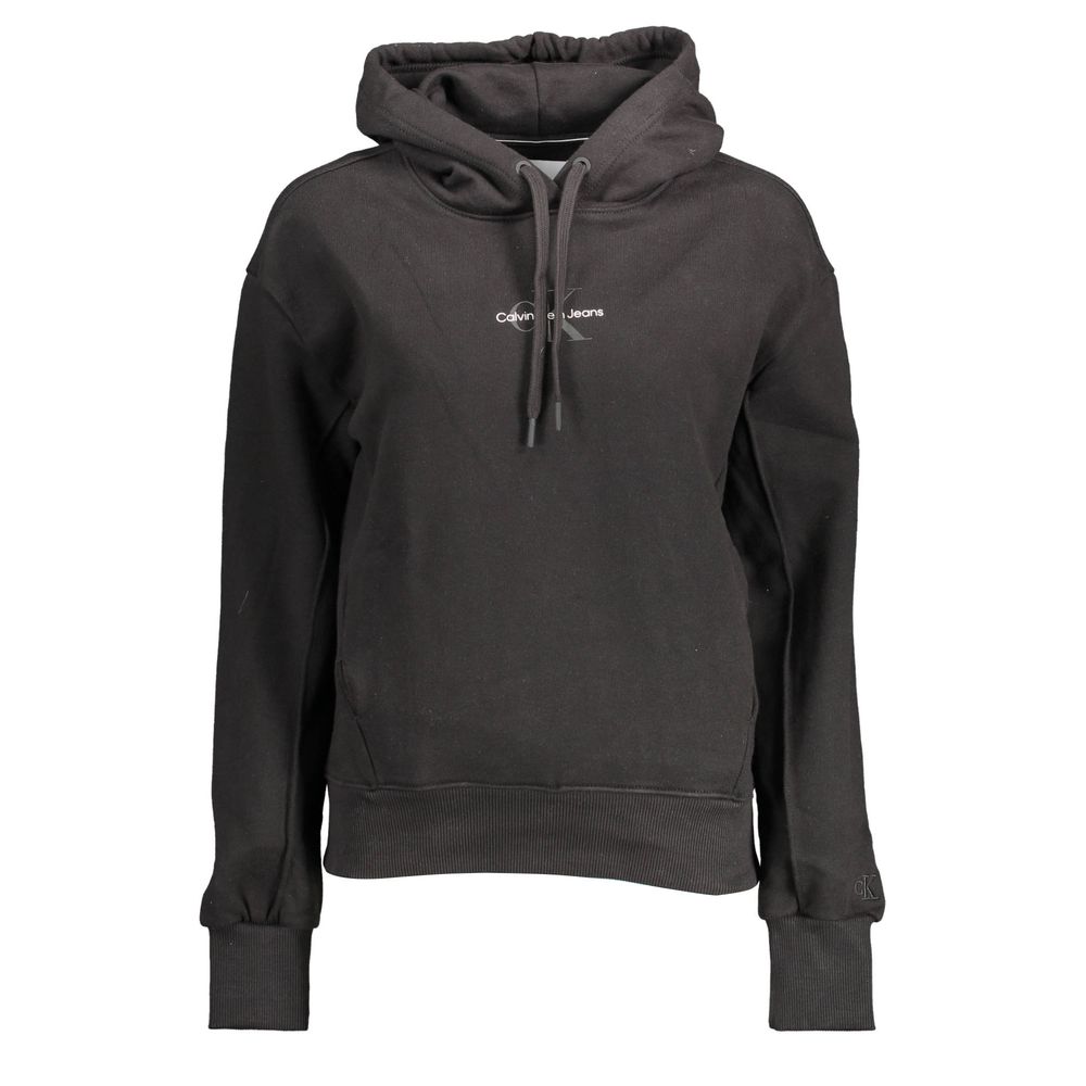 Calvin Klein Schwarzer Baumwollpullover für Frauen