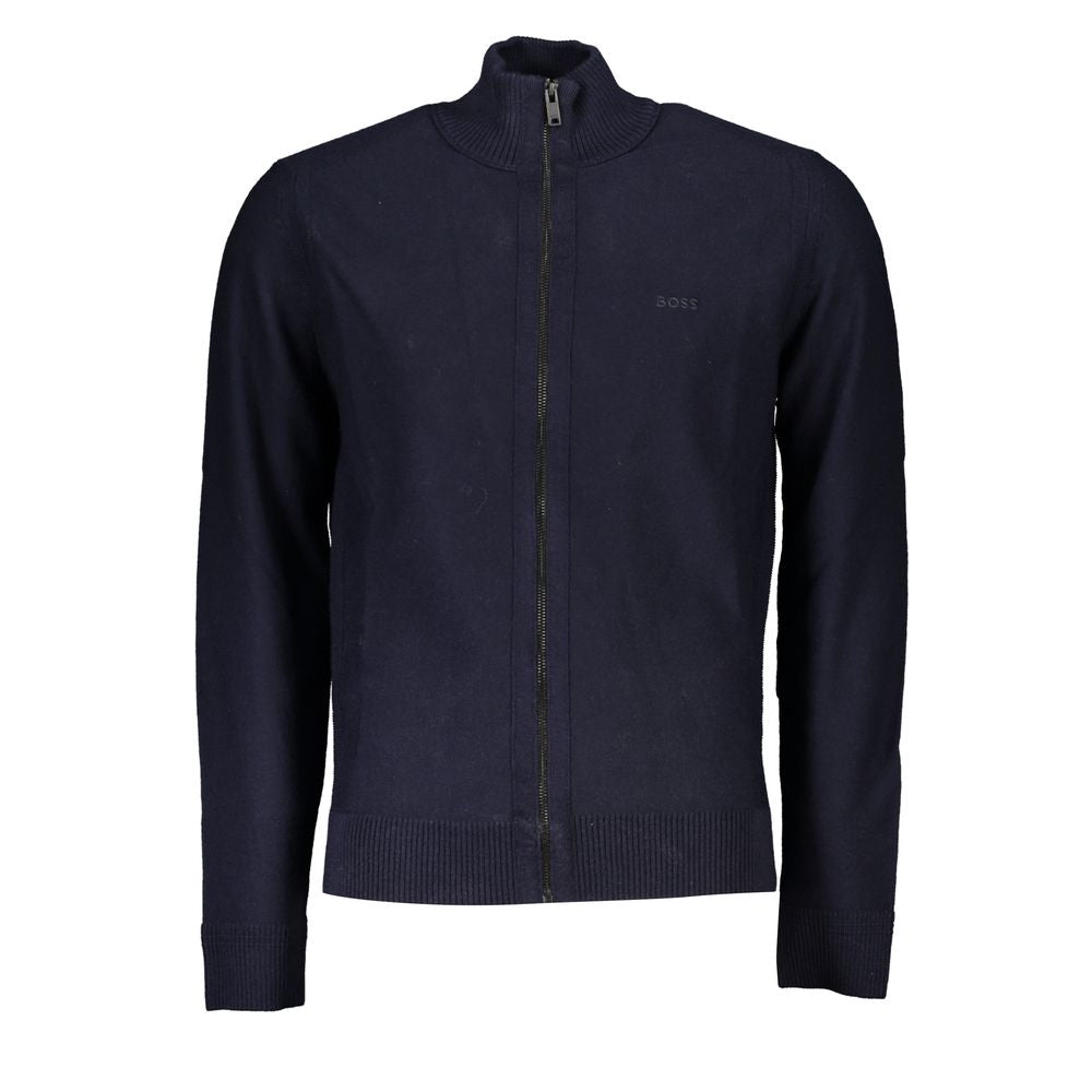 Hugo Boss Blauer Pullover aus Polyamid