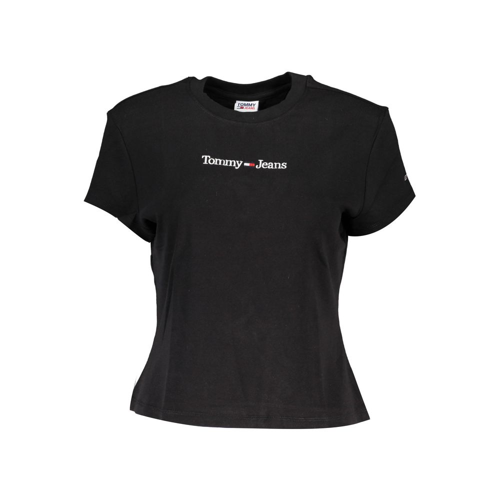 Tommy Hilfiger Schwarze Baumwoll-Oberteile &
