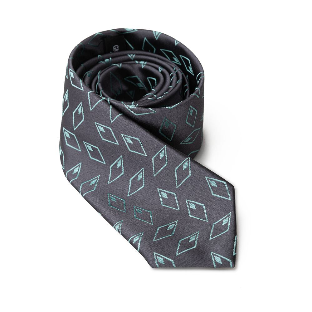 Giorgio Armani Graue Seidenkrawatten &
