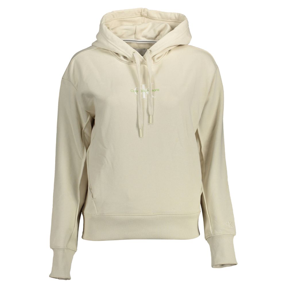 Calvin Klein Beigefarbener Baumwollpullover