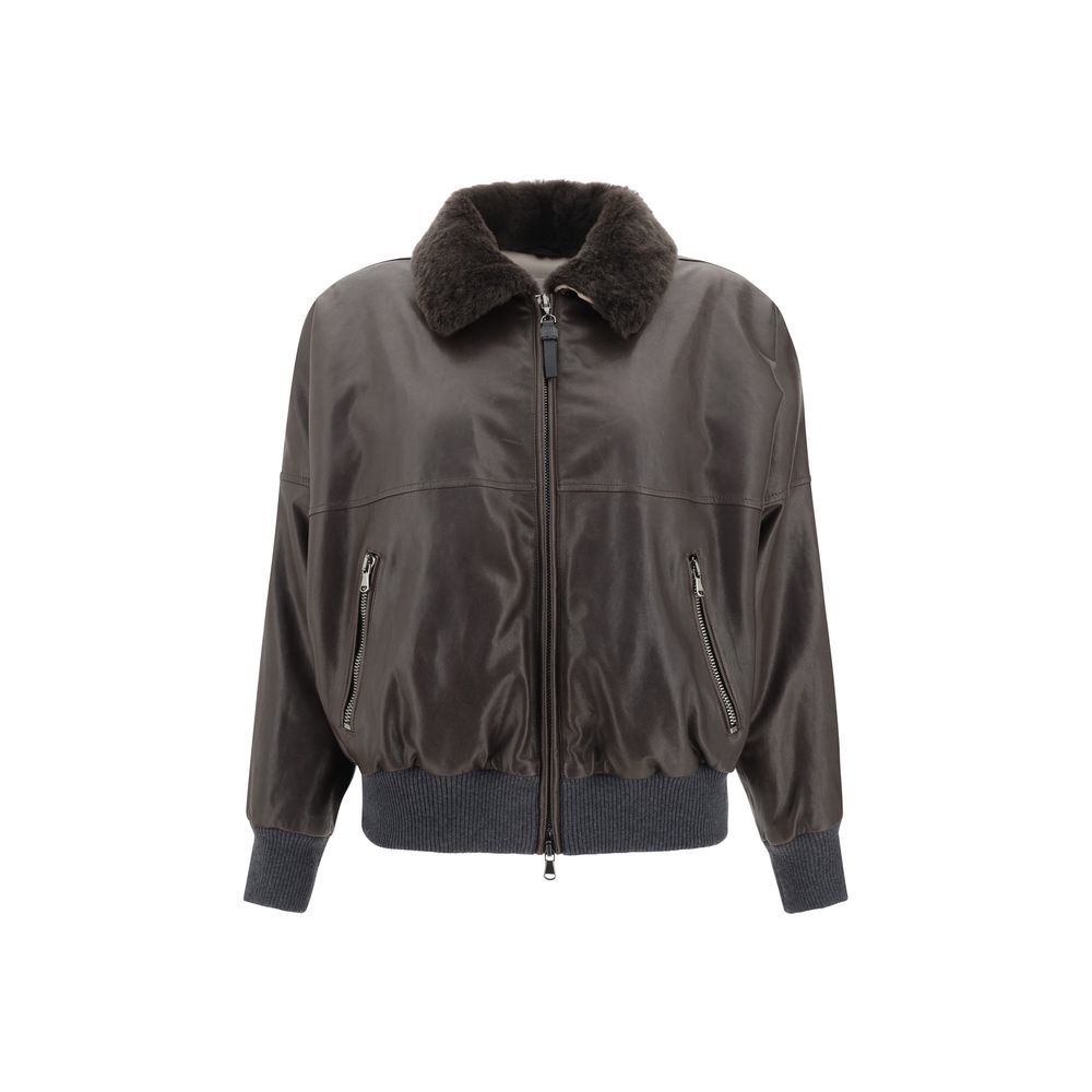 Brunello Cucinelli Lederjacke