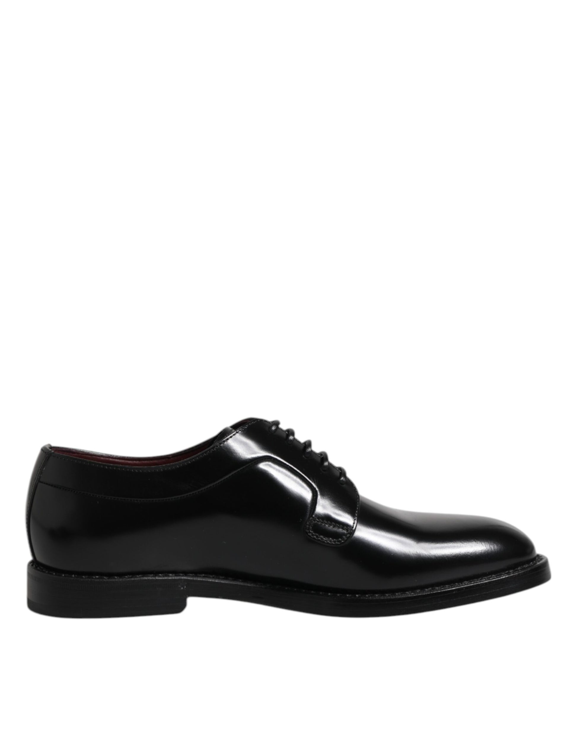 Dolce & Gabbana Schwarze Kalbsleder Schnürschuhe Dress Derby