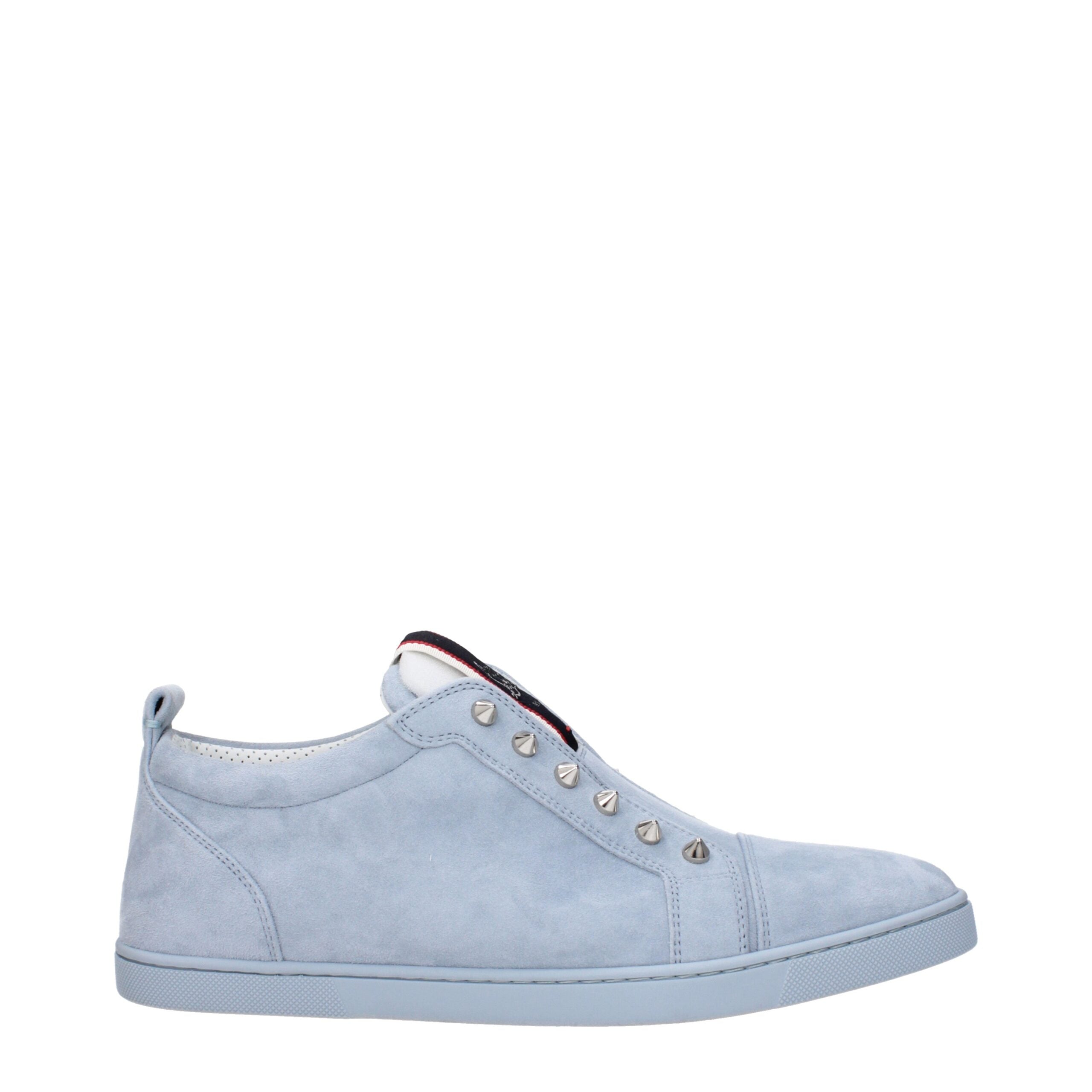 Christian Louboutin Blaue Leder Slipper