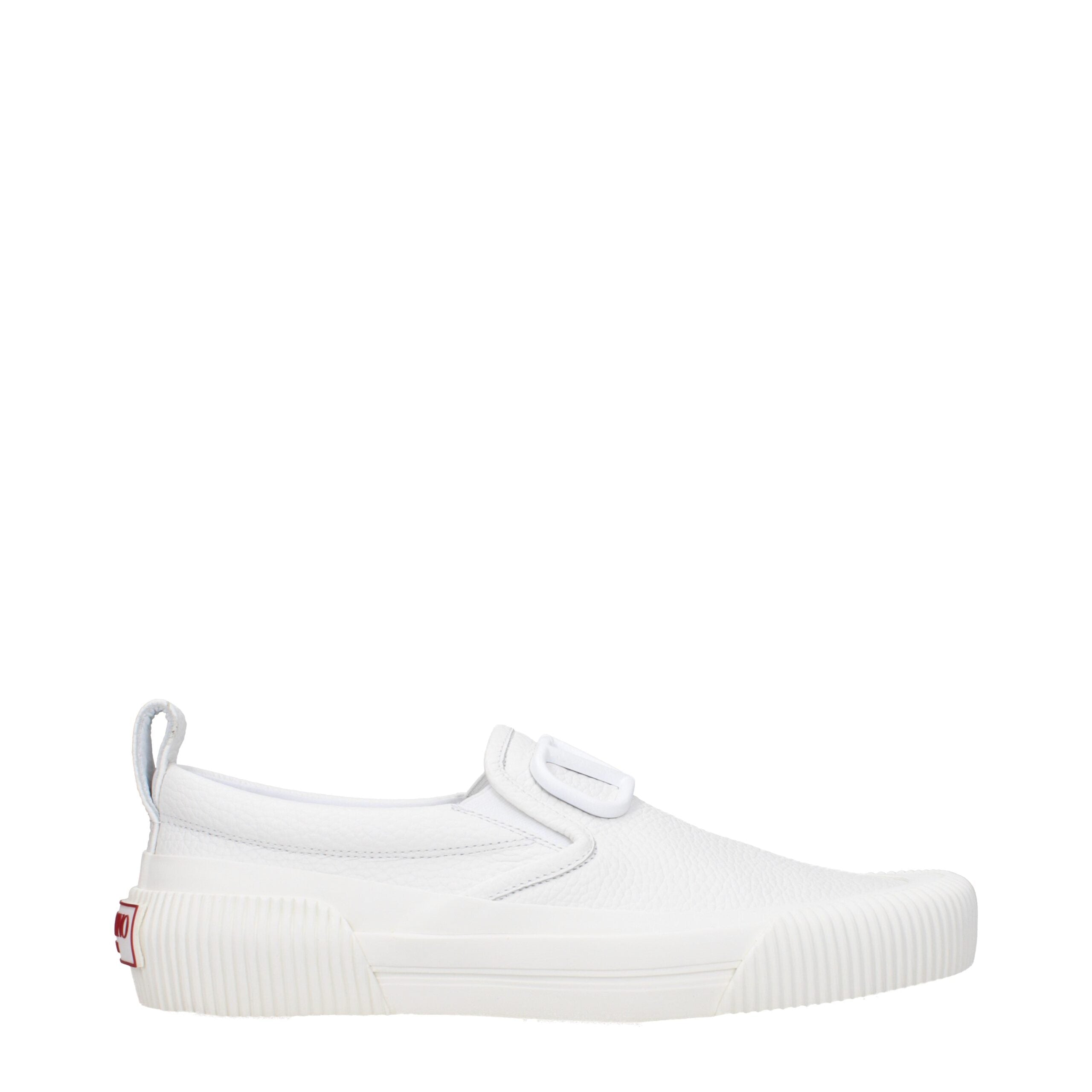 Valentino Garavani Weiße Leder Slipper