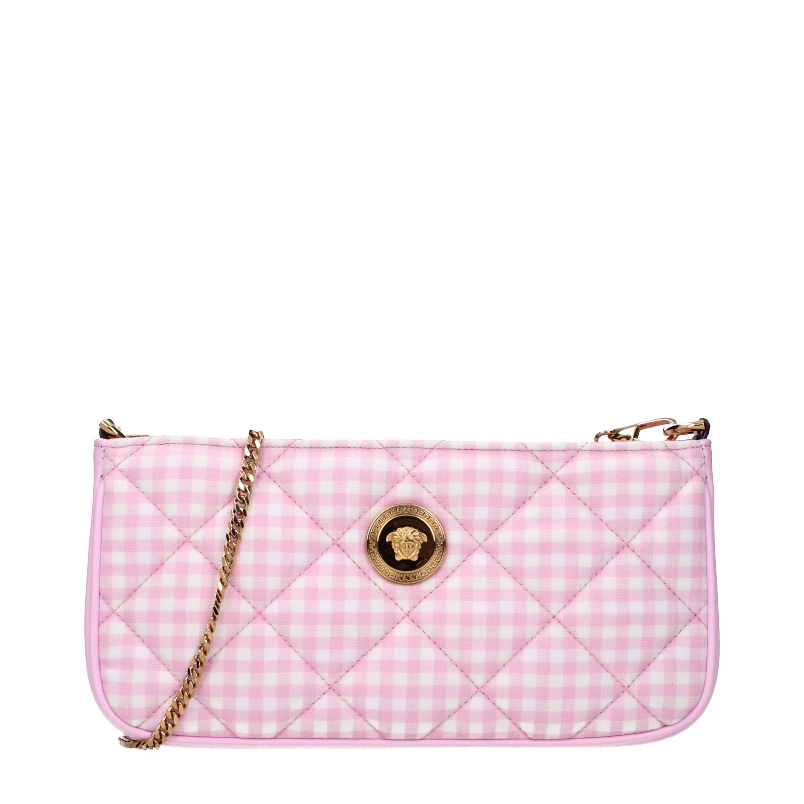 Versace Rosa Stoff-Umhängetaschen