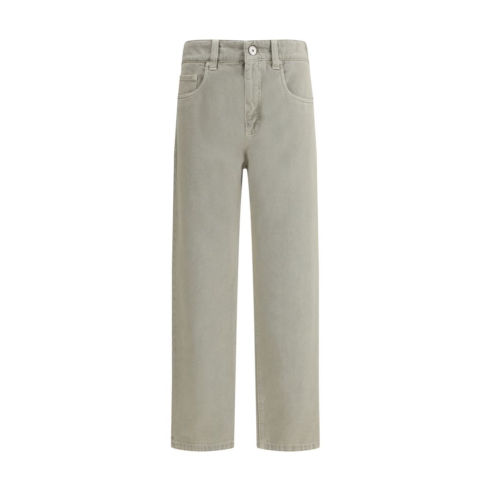 Brunello Cucinelli Gerade gefärbte Jeans