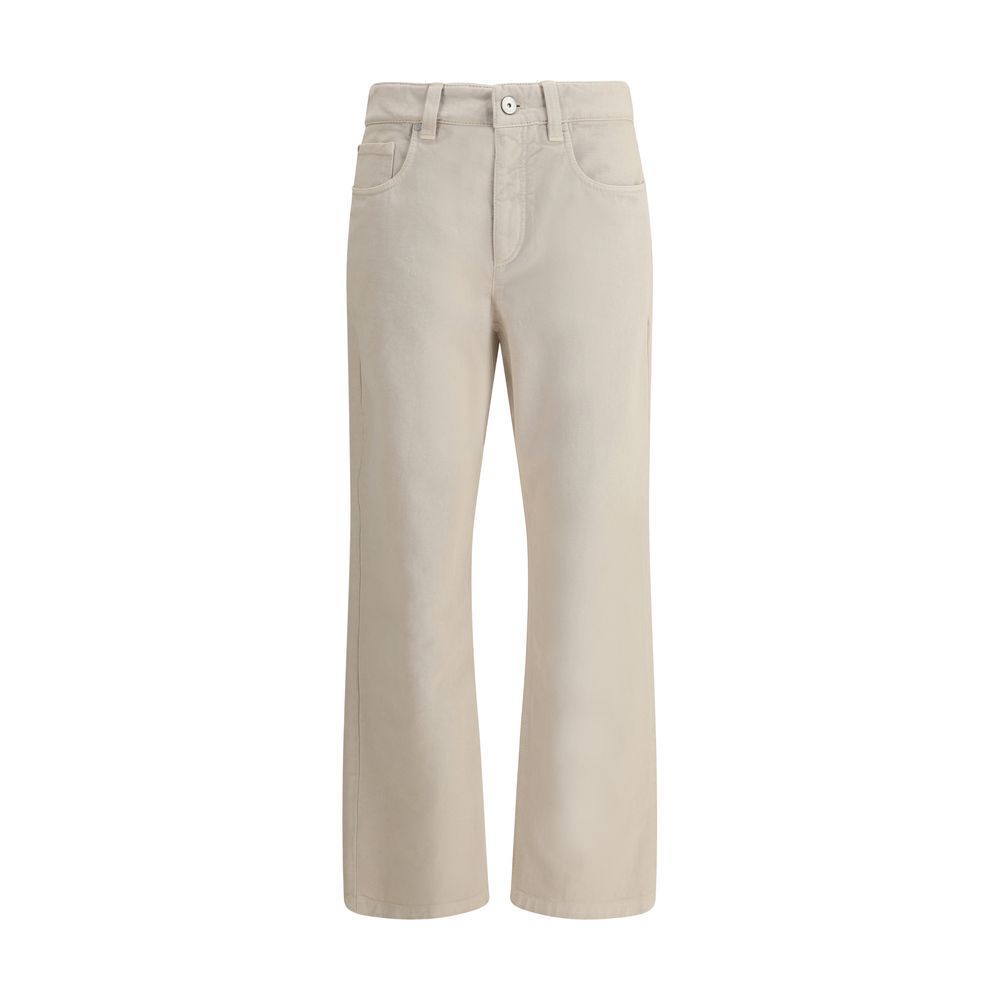 Brunello Cucinelli Gerade gefärbte Jeans