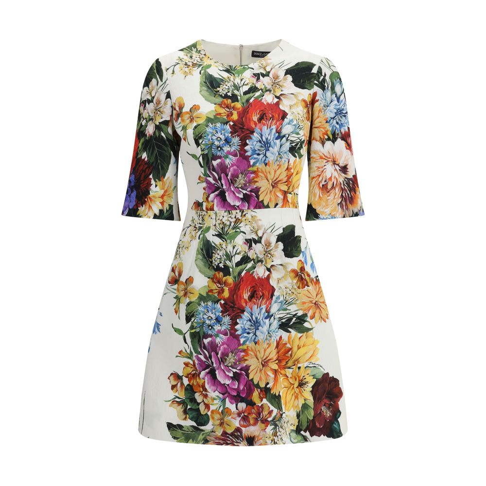Dolce & Gabbana Midikleid mit Blumendruck