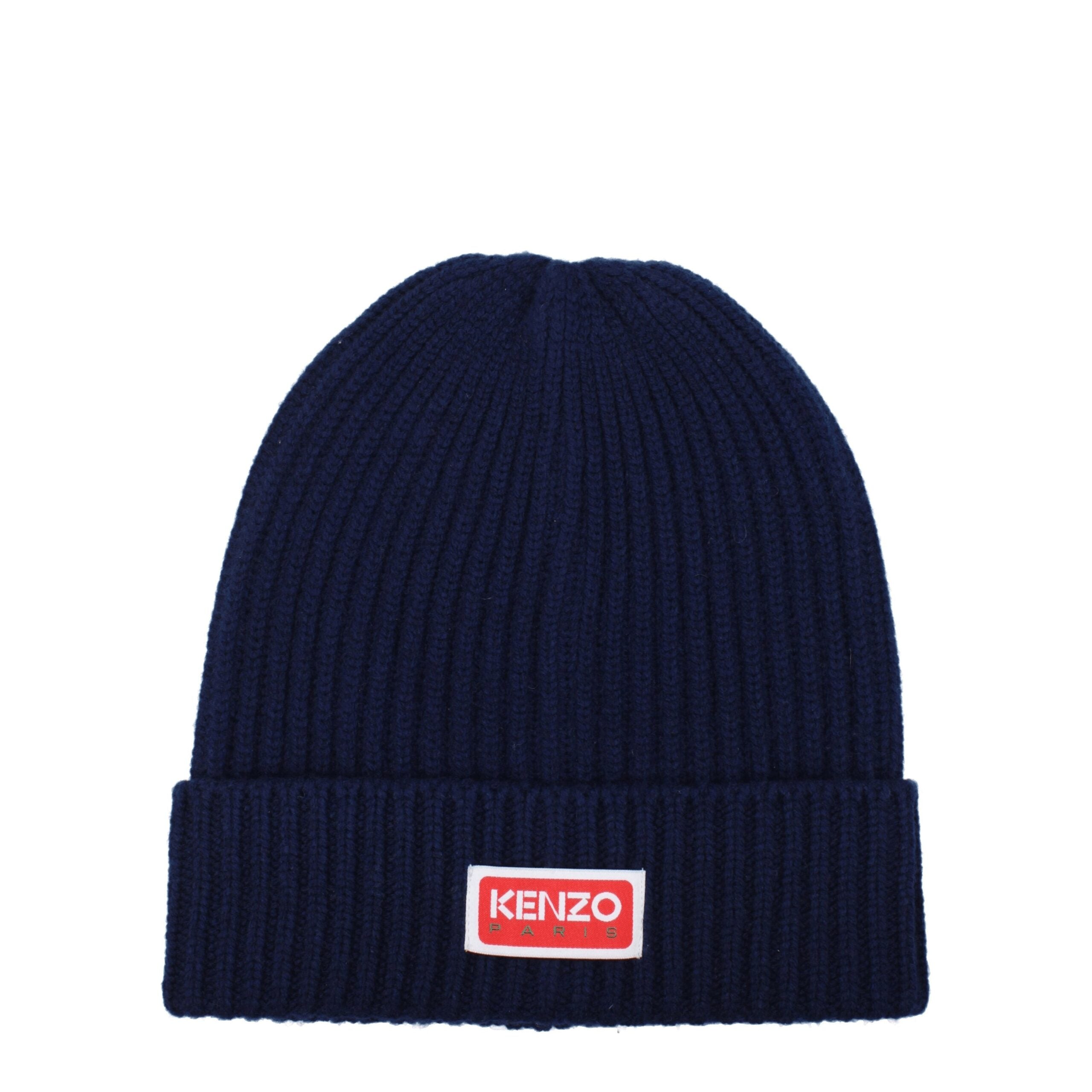 Kenzo Beanie aus blauer Wolle