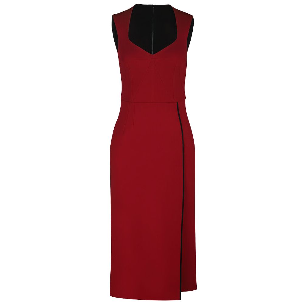 Dolce & Gabbana Rotes Viskosekleid