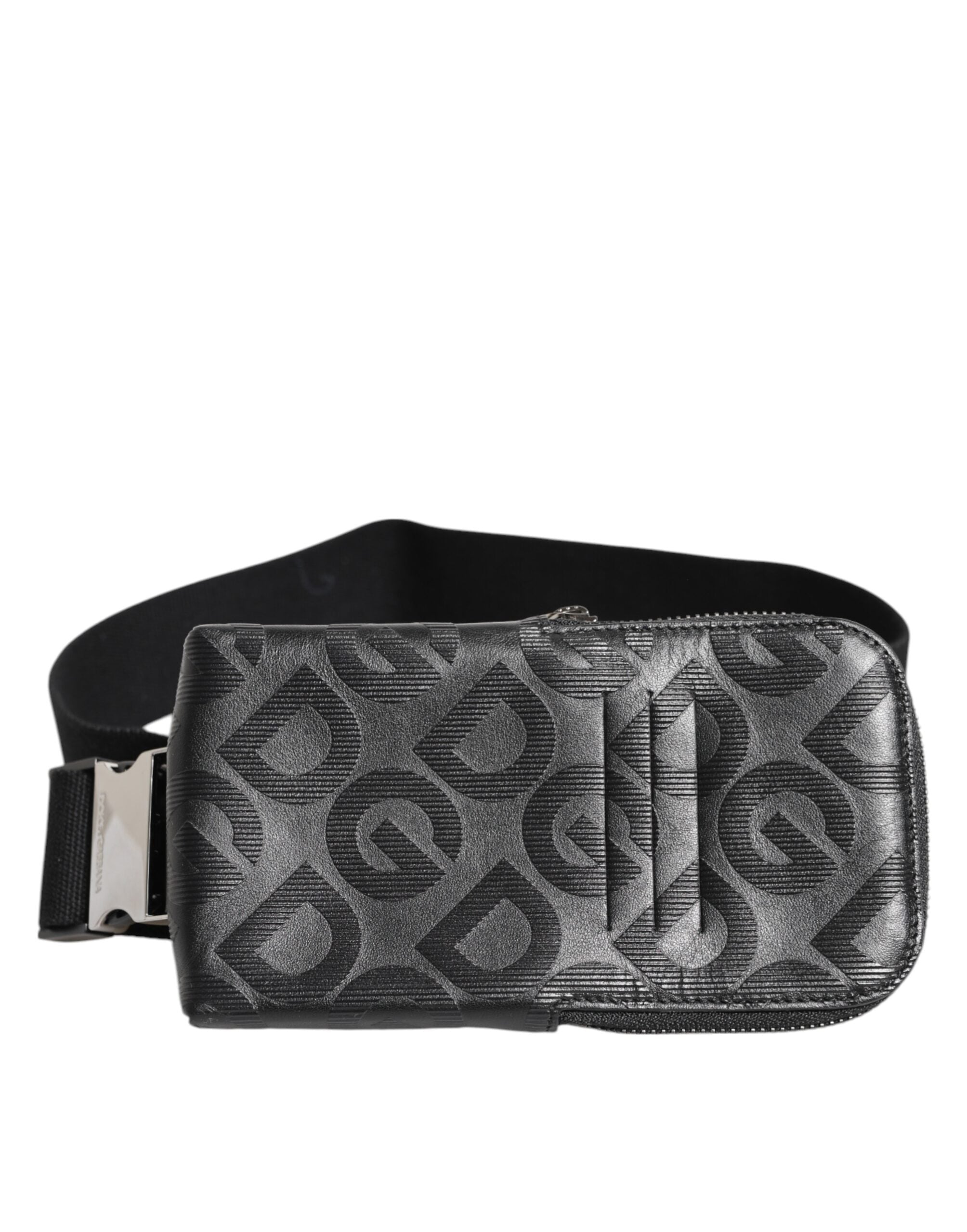 Dolce & Gabbana Grau DG Logo Mania Geldbörse Telefon Gürtel Taille Männer Borse Tasche
