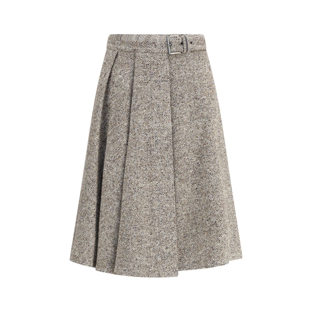 Brunello Cucinelli Midirock aus Schurwolle