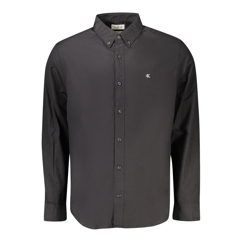 Calvin Klein Schwarzes Baumwollhemd