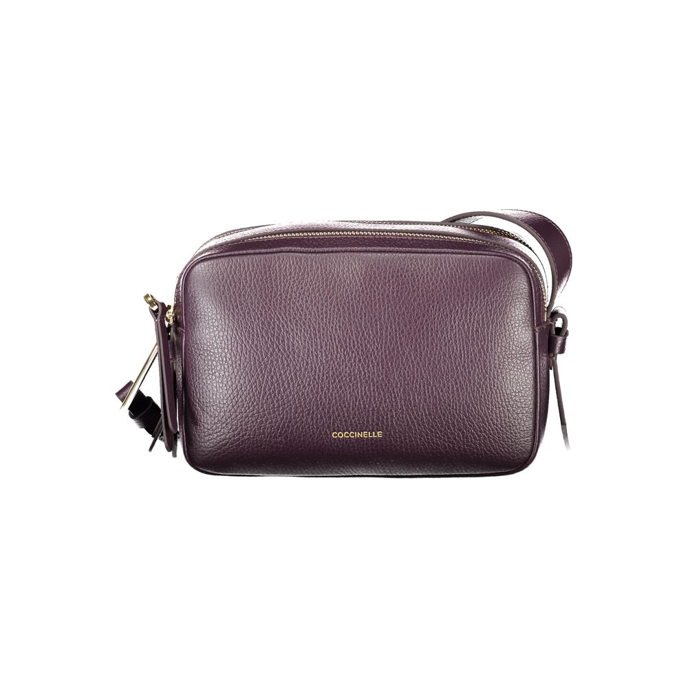 Coccinelle Lila Lederhandtasche