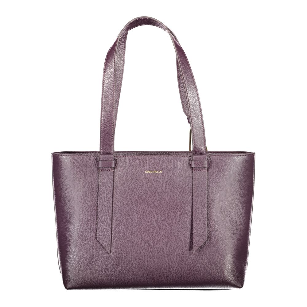 Coccinelle Lila Lederhandtasche