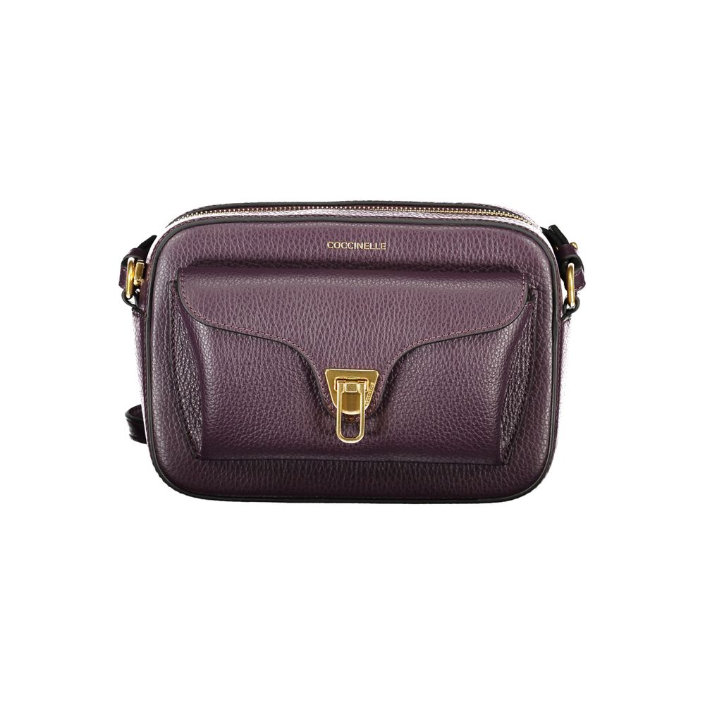 Coccinelle Lila Lederhandtasche