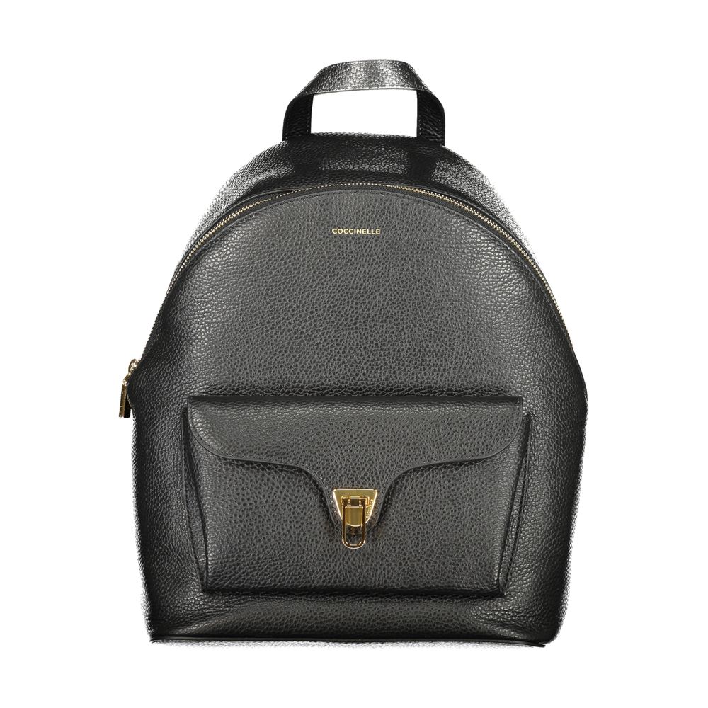 Coccinelle Schwarzer Lederrucksack