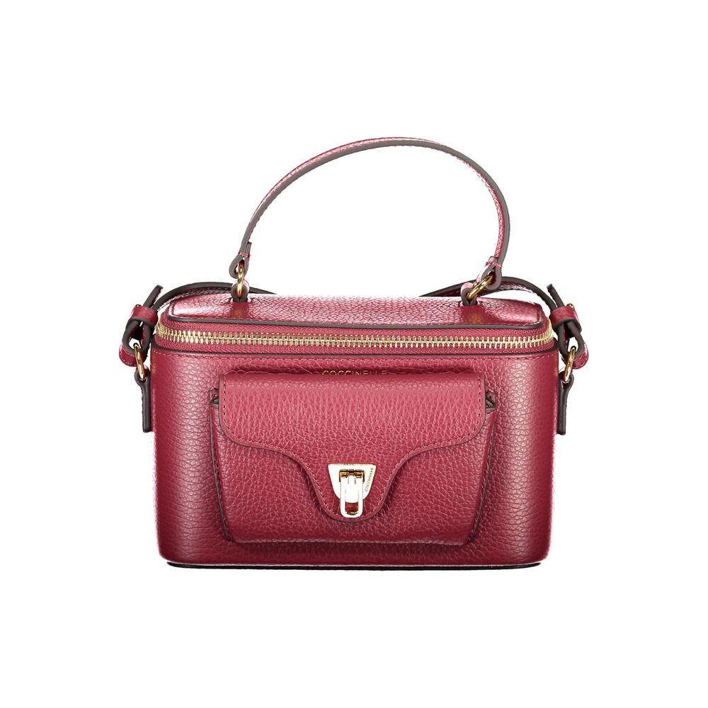 Coccinelle Lila Lederhandtasche