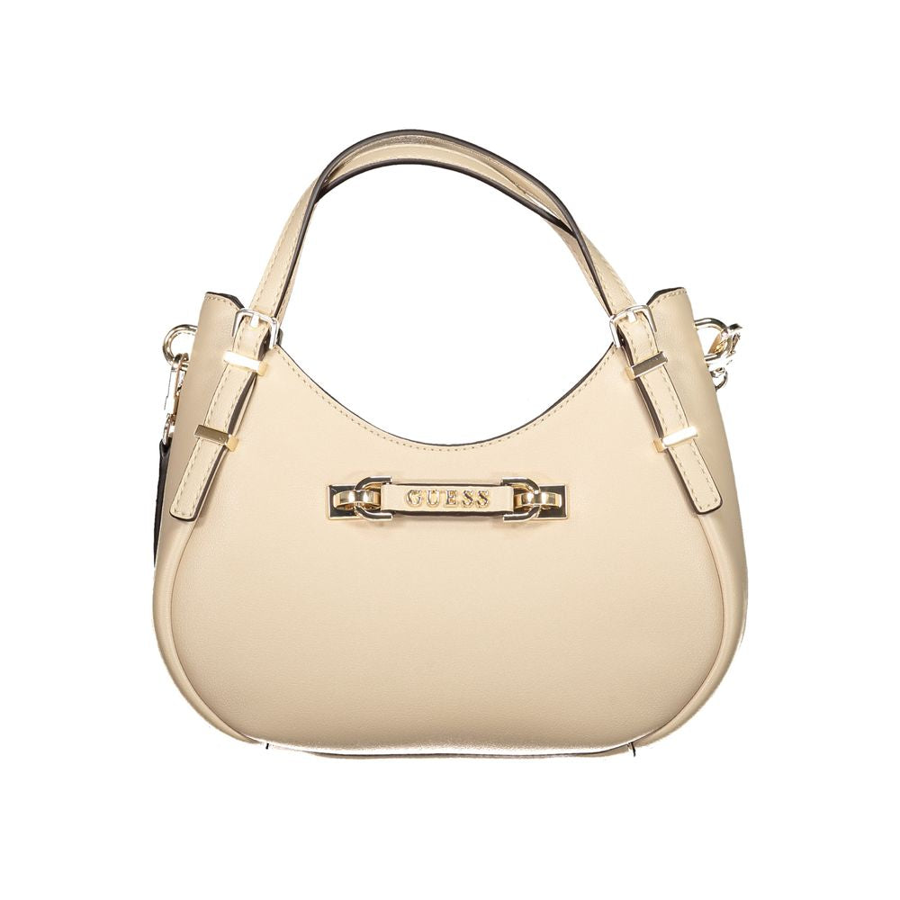 Guess Jeans Beige Polyethylen Handtasche