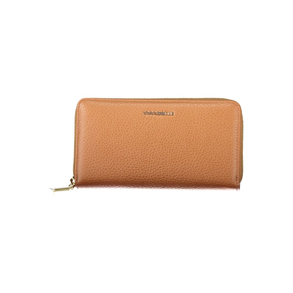 Coccinelle Braunes Leder Portemonnaie