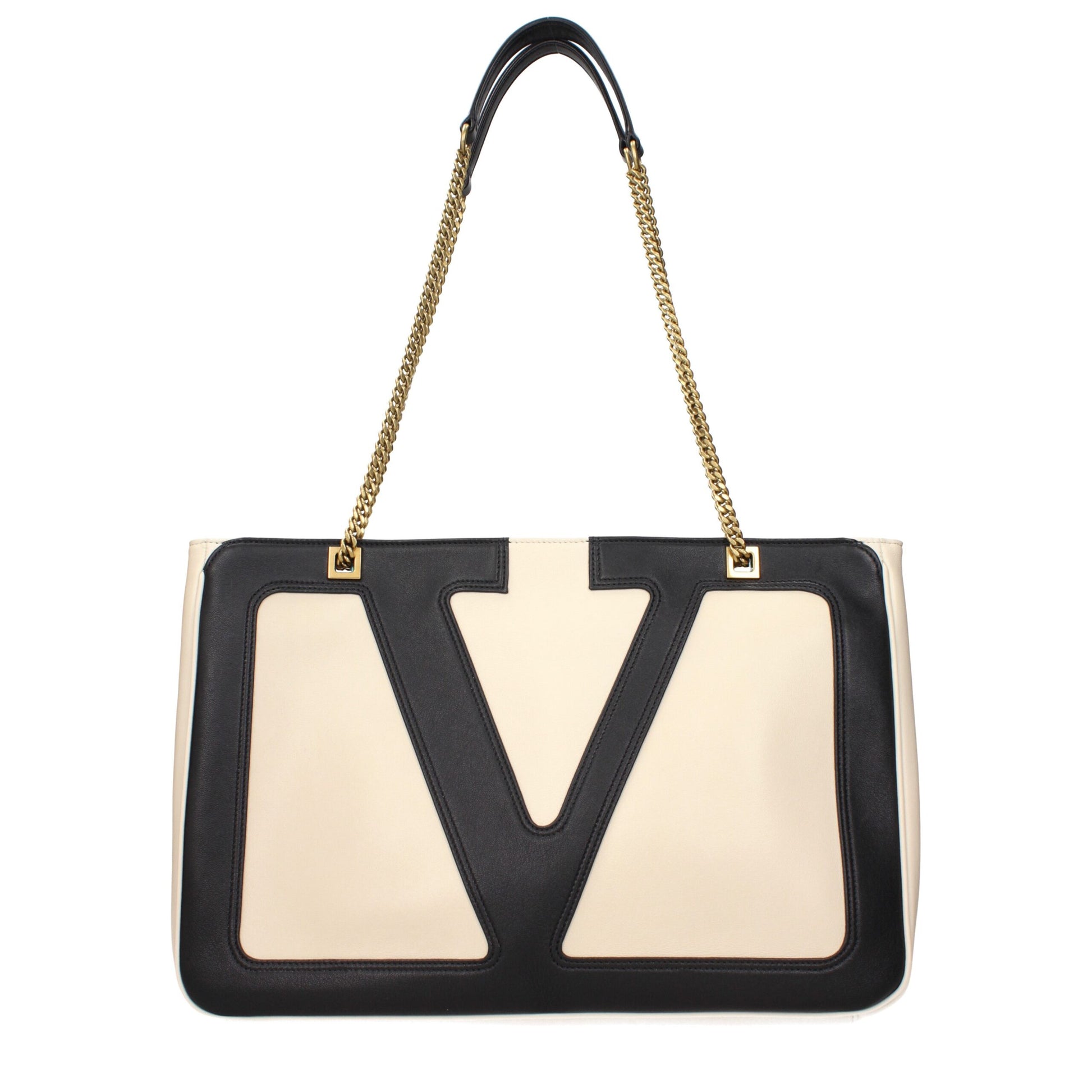 Valentino Garavani Beige Leder Umhängetaschen